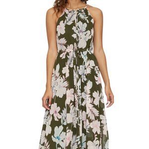 Sanctuary Big Flirt Tropical Print Maxi Dess Small